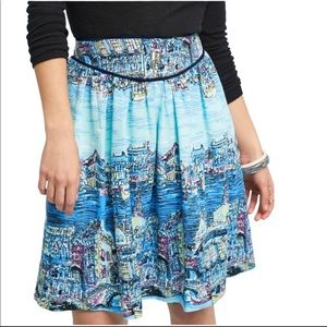 Anthropologie 52 Conversations Venice skirt sz 10